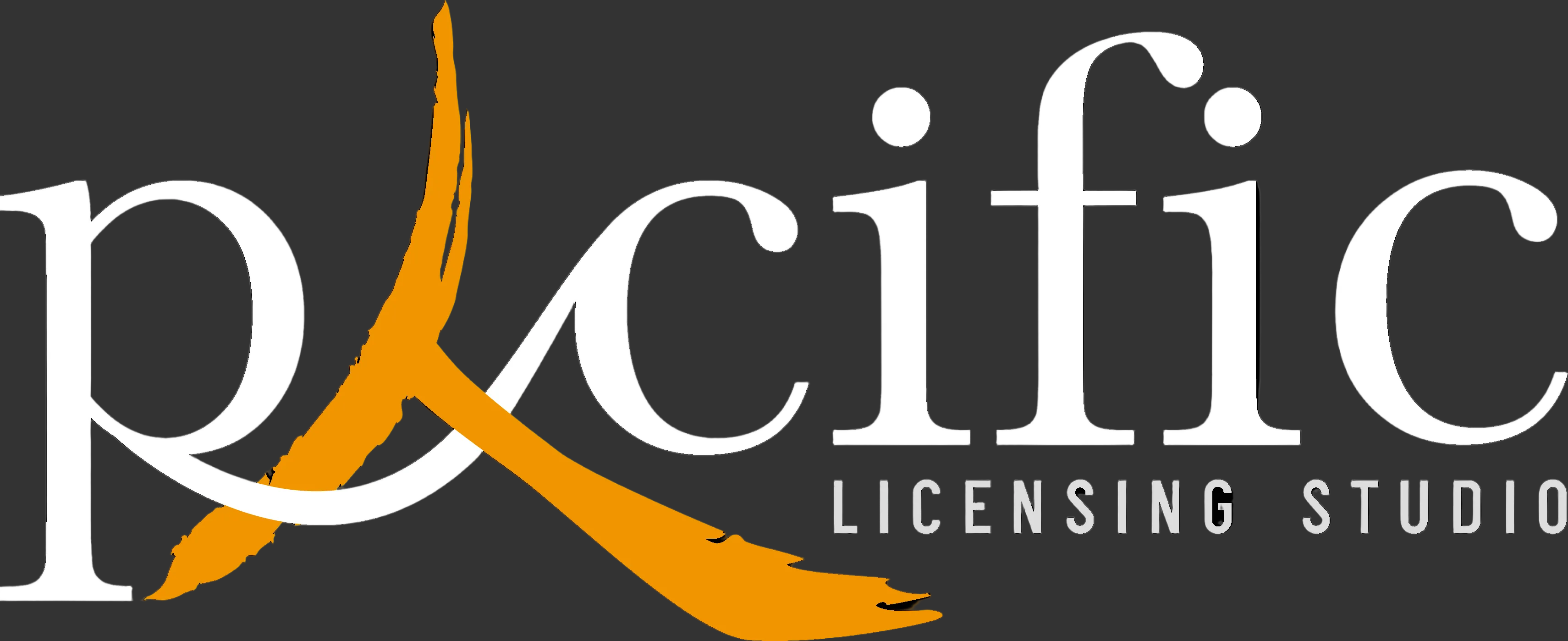 Orange logo with text on a white background